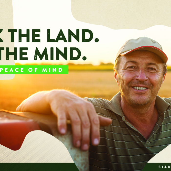 Texas AgriStress Hotline campaign key visual