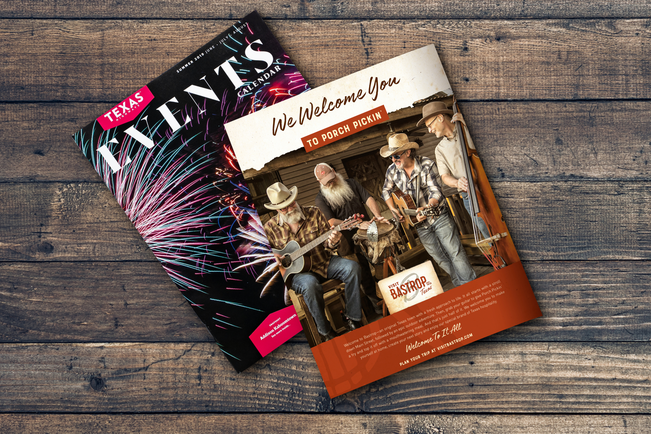 Bastrop Welcome to It All print ad in a music magazine