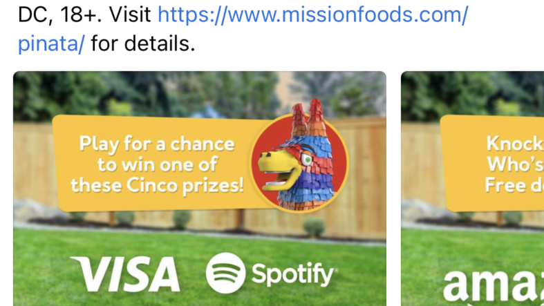 Mission Foods Cinco de Mayo Facebook post