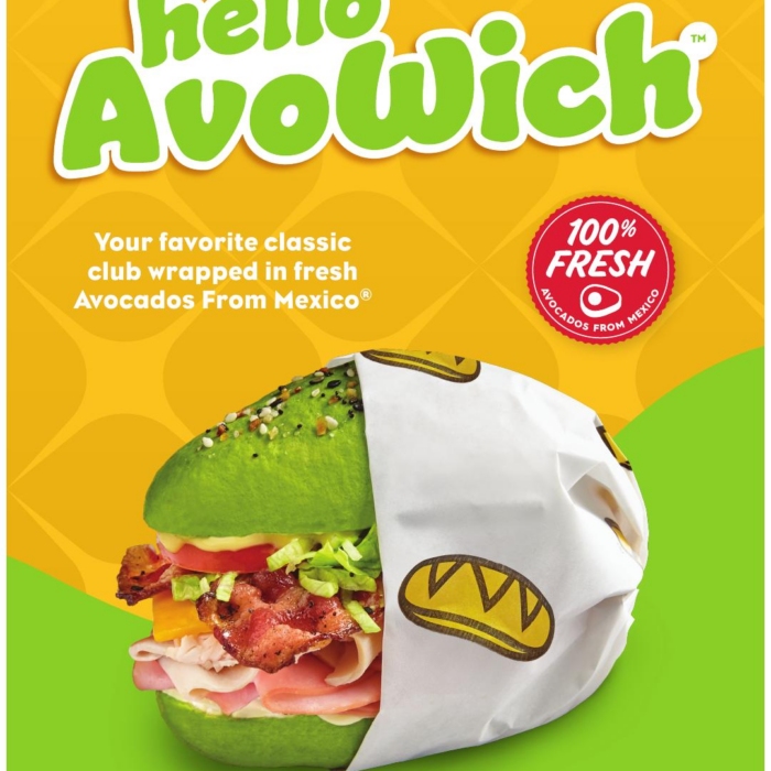 The AvoWich A-Frame sign for Which Wich