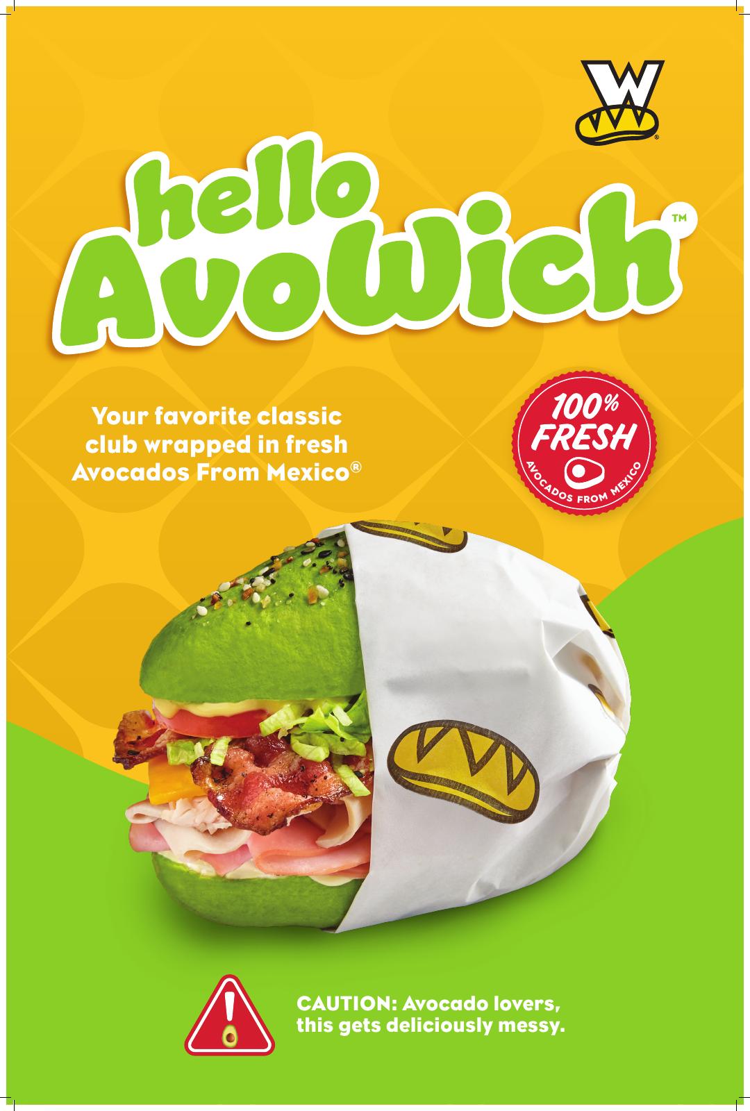 The AvoWich A-Frame sign for Which Wich
