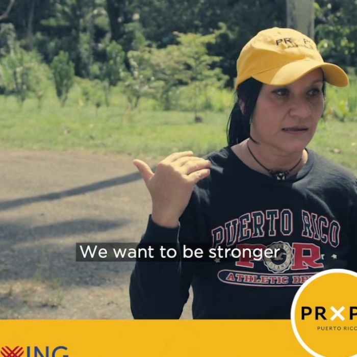 Still from the PRxPR Giving Tuesday Deborah social video