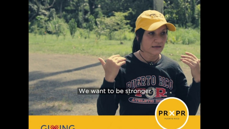 Still from the PRxPR Giving Tuesday Deborah social video