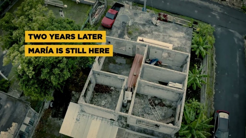 Still from the PRxPR Maria Is Still Here campaign film